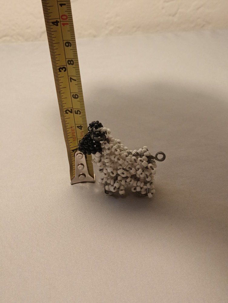 handmade beaded wire animal figurines