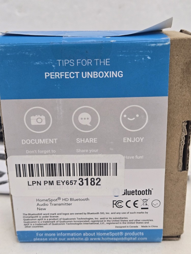 Homespot HD Bluetooth Audio Transmitter