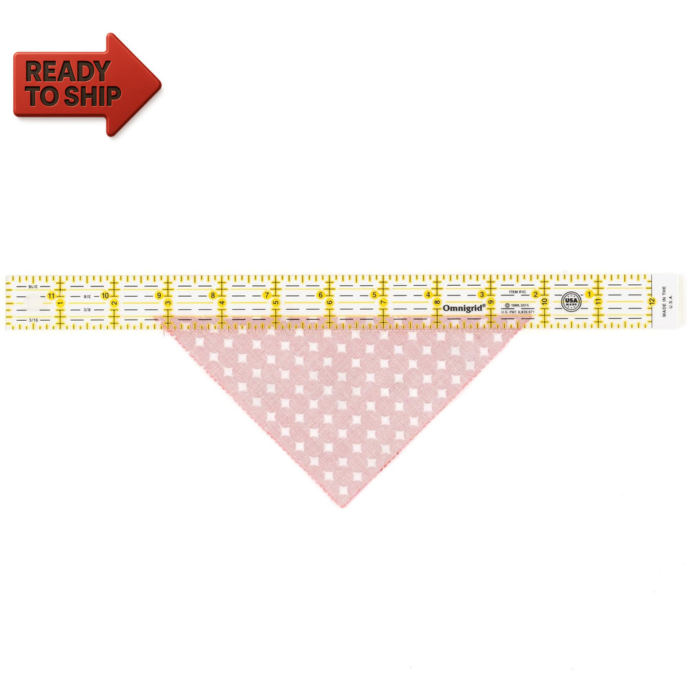 Omnigrid Quilter'S Ruler, 1" X 12-½", Clear
