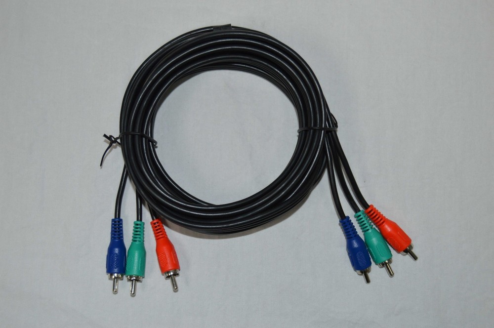 CBL-CMP-VID-12' 12-FT Jumper, 75% Braid  Component Video