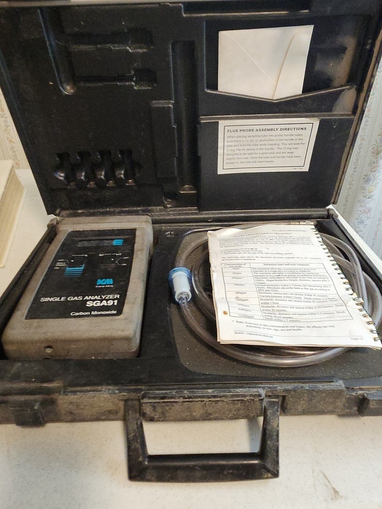 SINGLE GAS ANALYZER SGA91 KANE MAY CARBON MONOXIDE TESTER W/ CASE