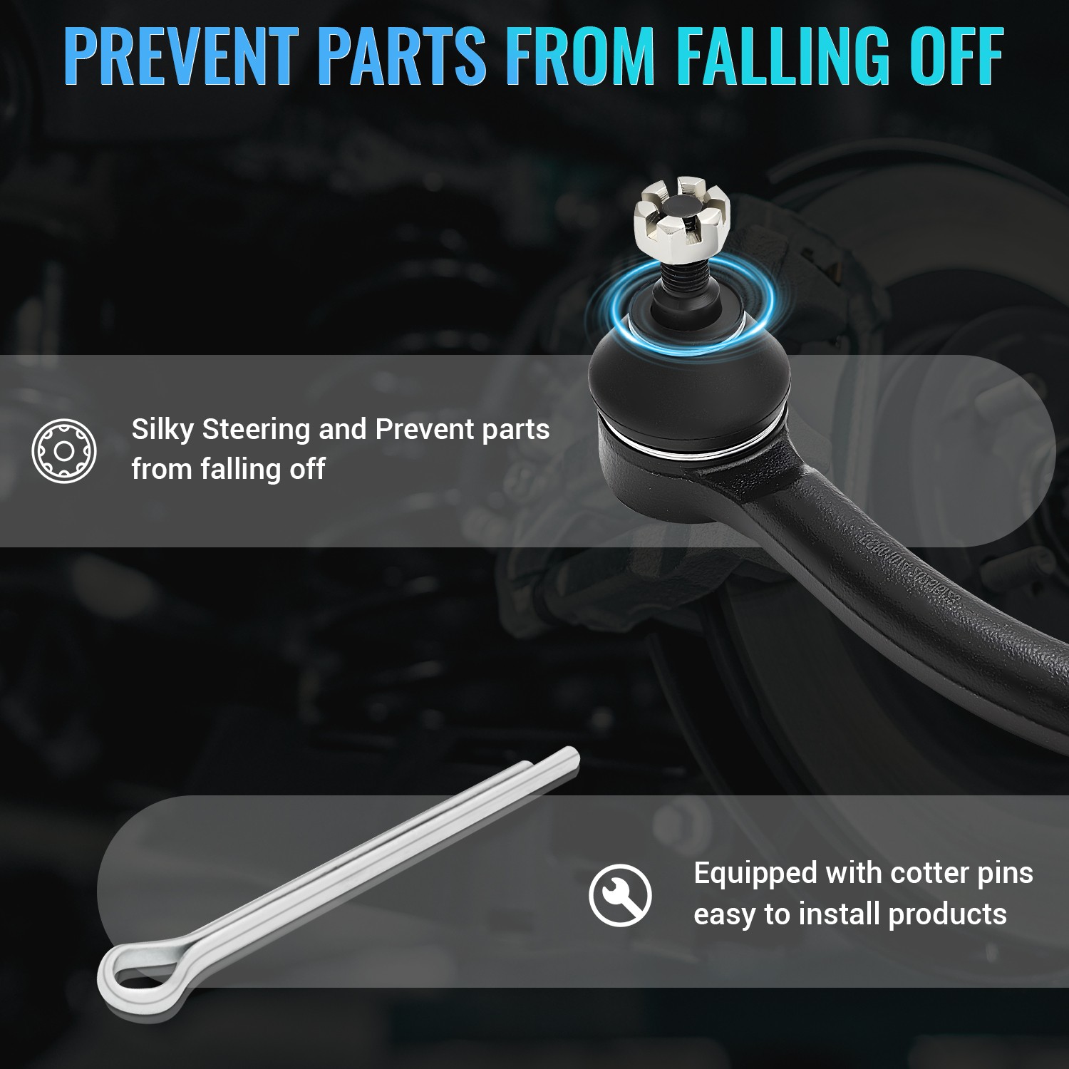 10PCS Front Lower Control Arms Tie Rod Sway Bar For 2011-2016 Hyundai Elantra