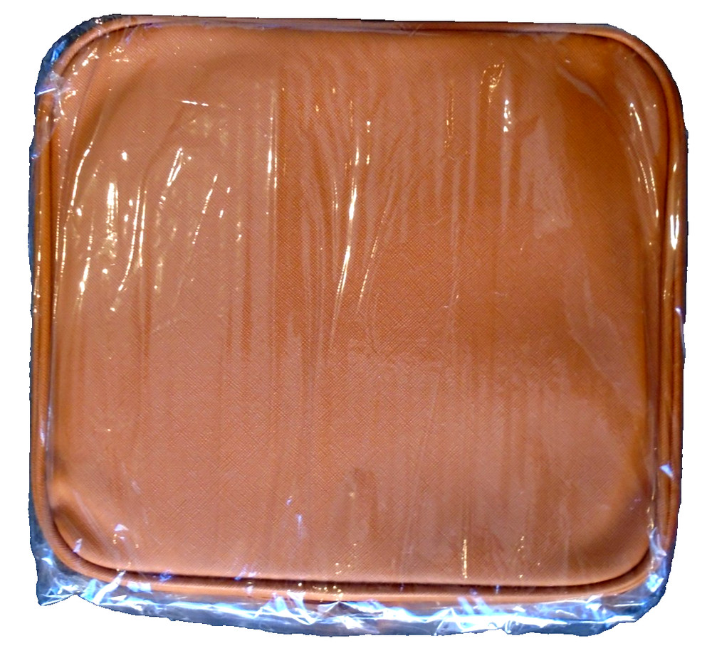 Yaliang Makeup Bag w/LED Lighted Mirror - Orange