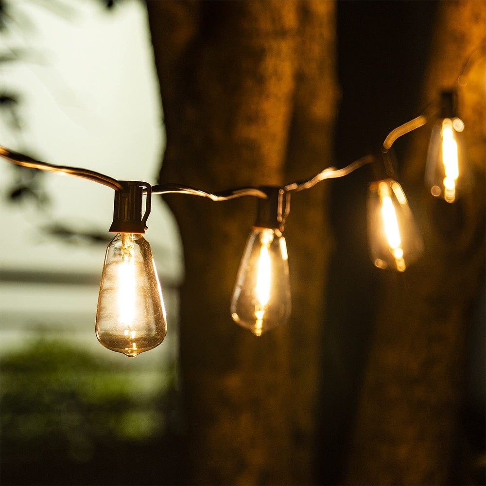 Vanthylit Outdoor String Lights, 15 FT Patio String Lights with LED Filament ...