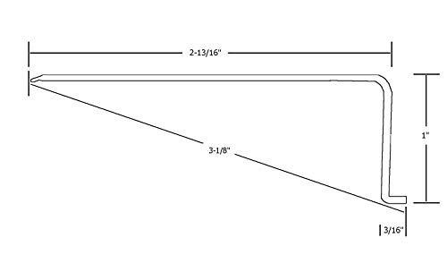 Beam Lighting 42-3/8” L-Shape Under Cabinet Light Cover Replacement | White