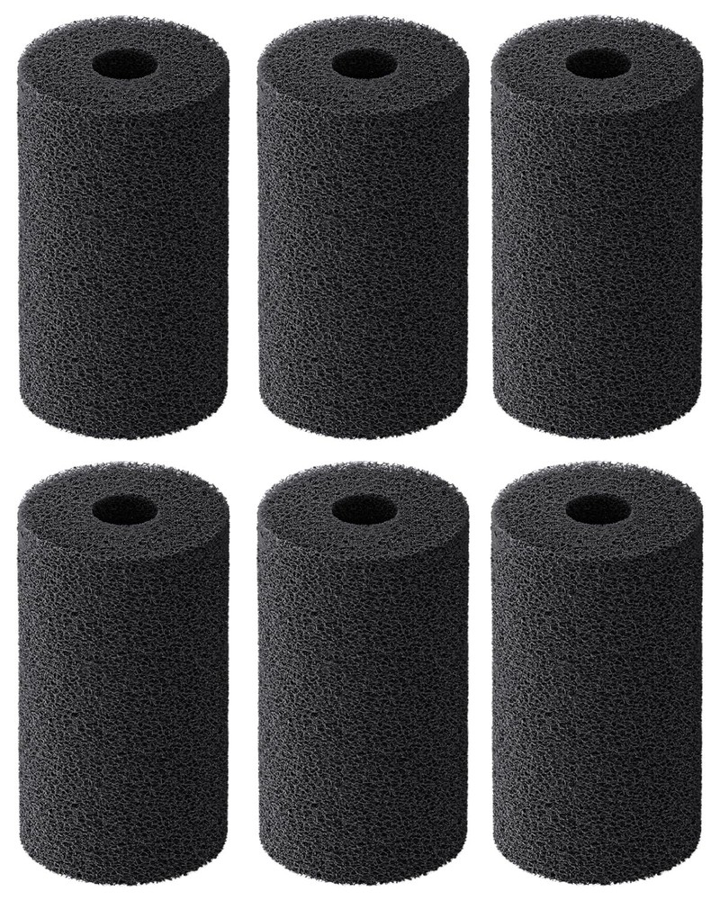 6 Pack Pre-Filter Sponge, Aquarium Filter Sponge 0.8" Intake Sponge Foam Roll