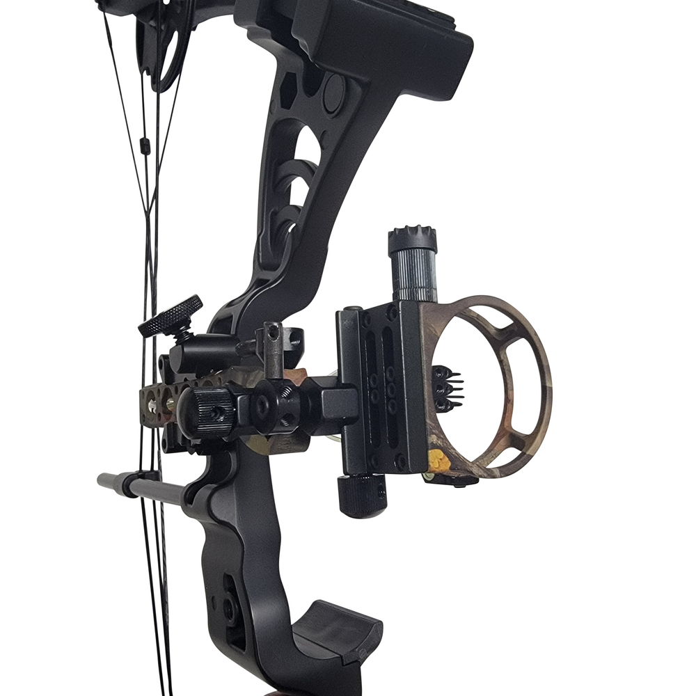 SAS Essence 019" Bow Sight with Micro Adjust Detachable Bracket LED Sight Light