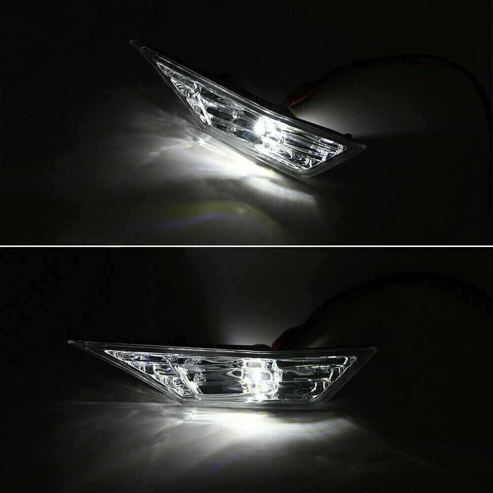 Pair Clear LED Side Lamp Turn Marker Signal Light For Honda Civic 2016-20 2021
