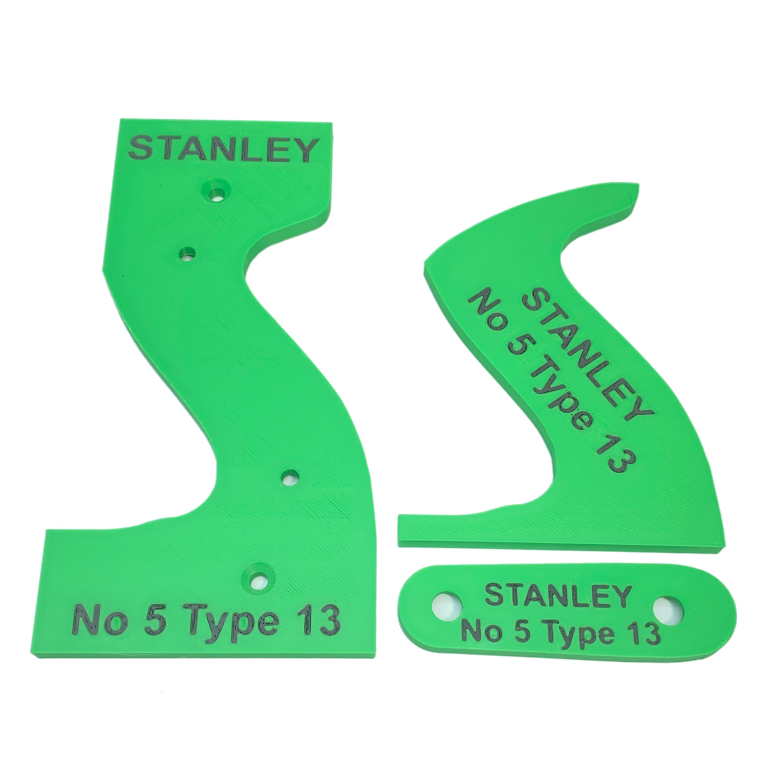 Stanley Hand Plane Tote Template 12-Piece Set for Woodworking