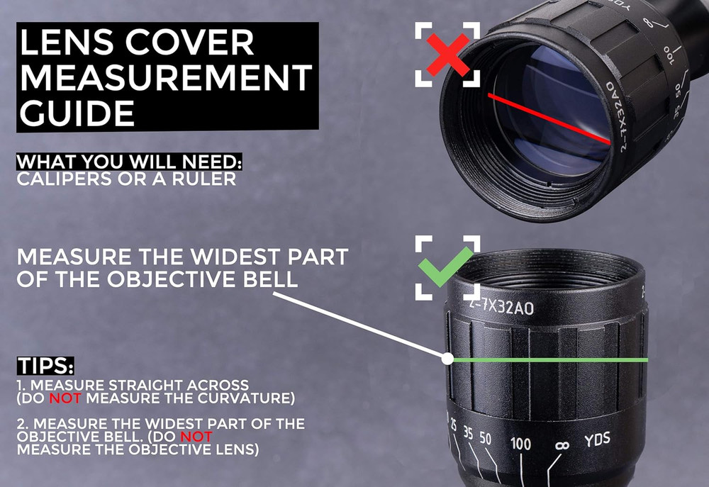 Rubberized Flip-Up Rifle Scope Lens Covers | Flat Dark Earth