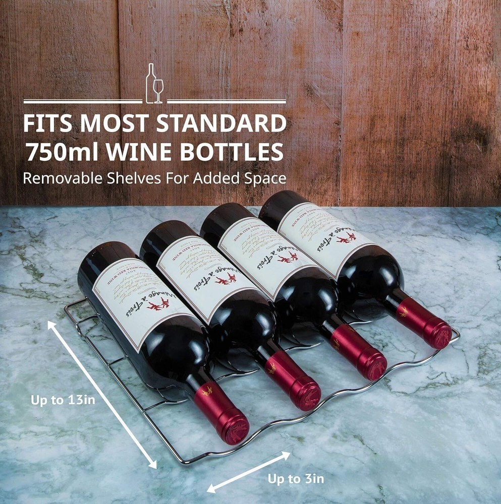 12 Bottle Compressor Wine Cooler Refrigerator Counter Top Energy Efficient Black