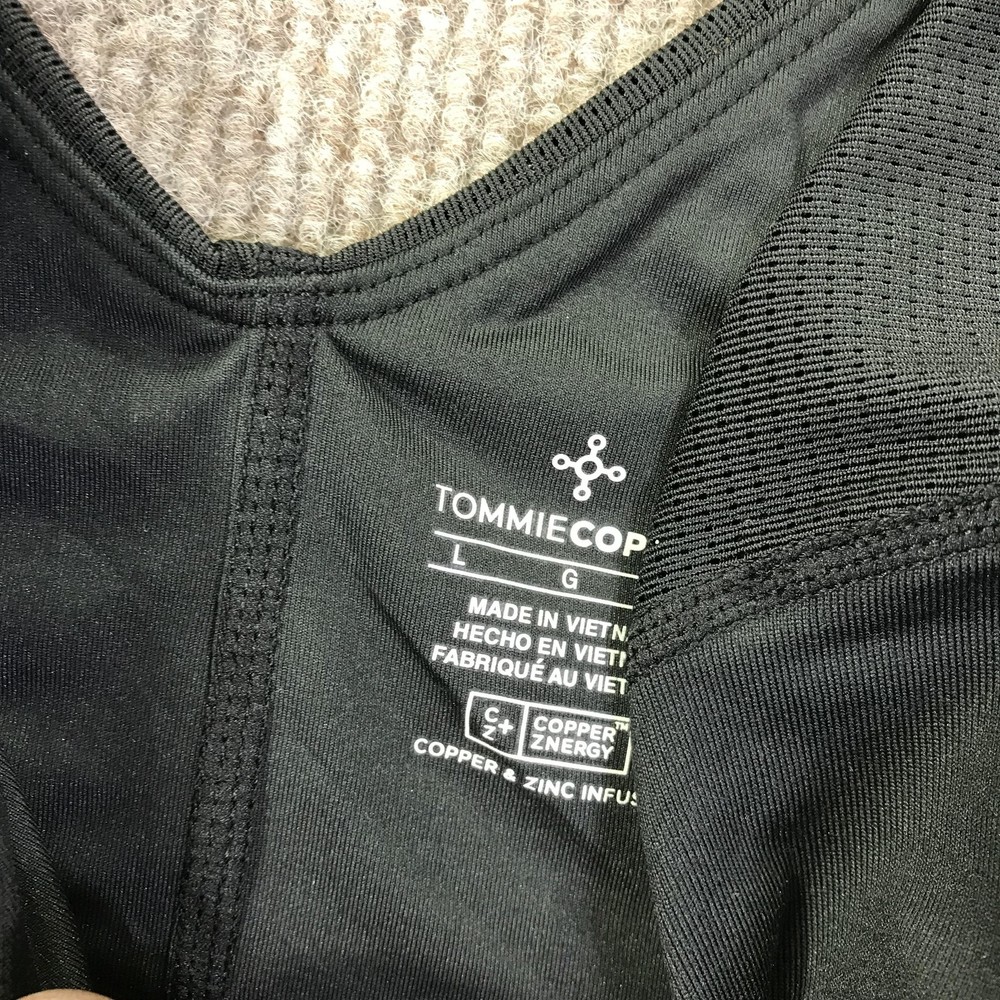 Tommie Copper Shoulder Support Bra Large Znergy Compression Zip Front