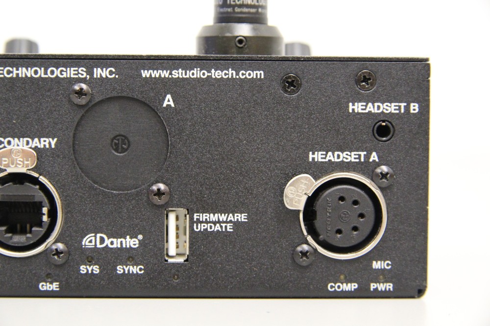 Studio Technologies Dante Model 348 Intercom Station With GME-3-12 Microphone
