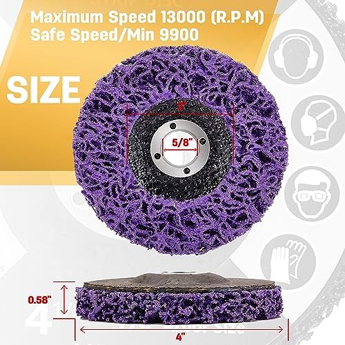 10 Pack Strip Discs Rust Remover Wheel Stripping Wheel for Angle Grinder Paint