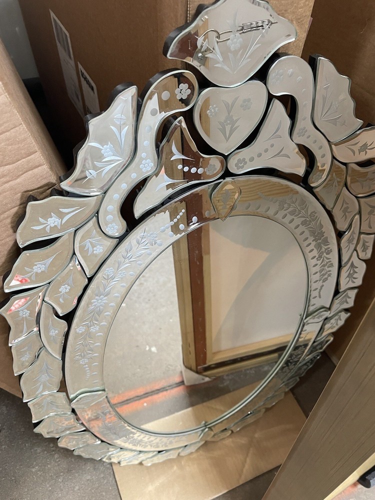 Ernhart Oval Venetian-Style Mirror