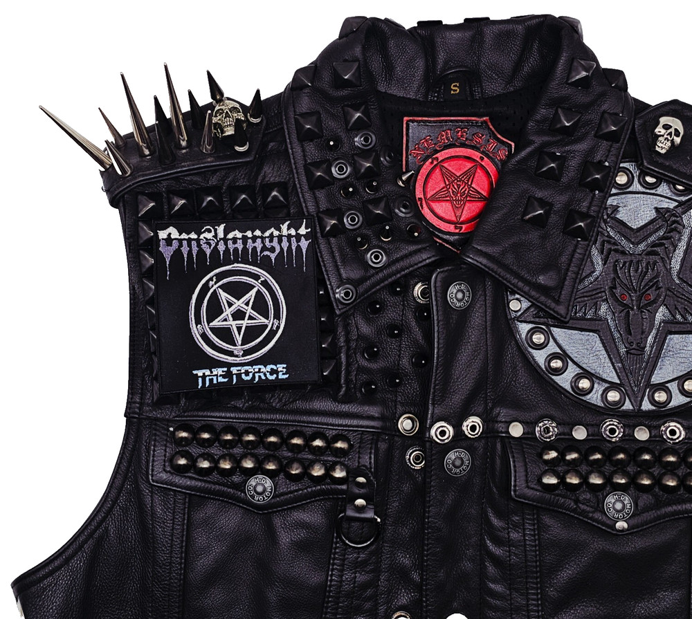 ONSLAUGHT THE FROCE (squared border) EMBROIDERED PATCH