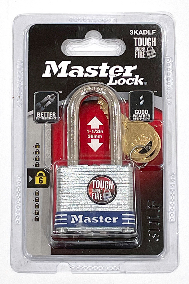 New MasterLock Keyed Padlock