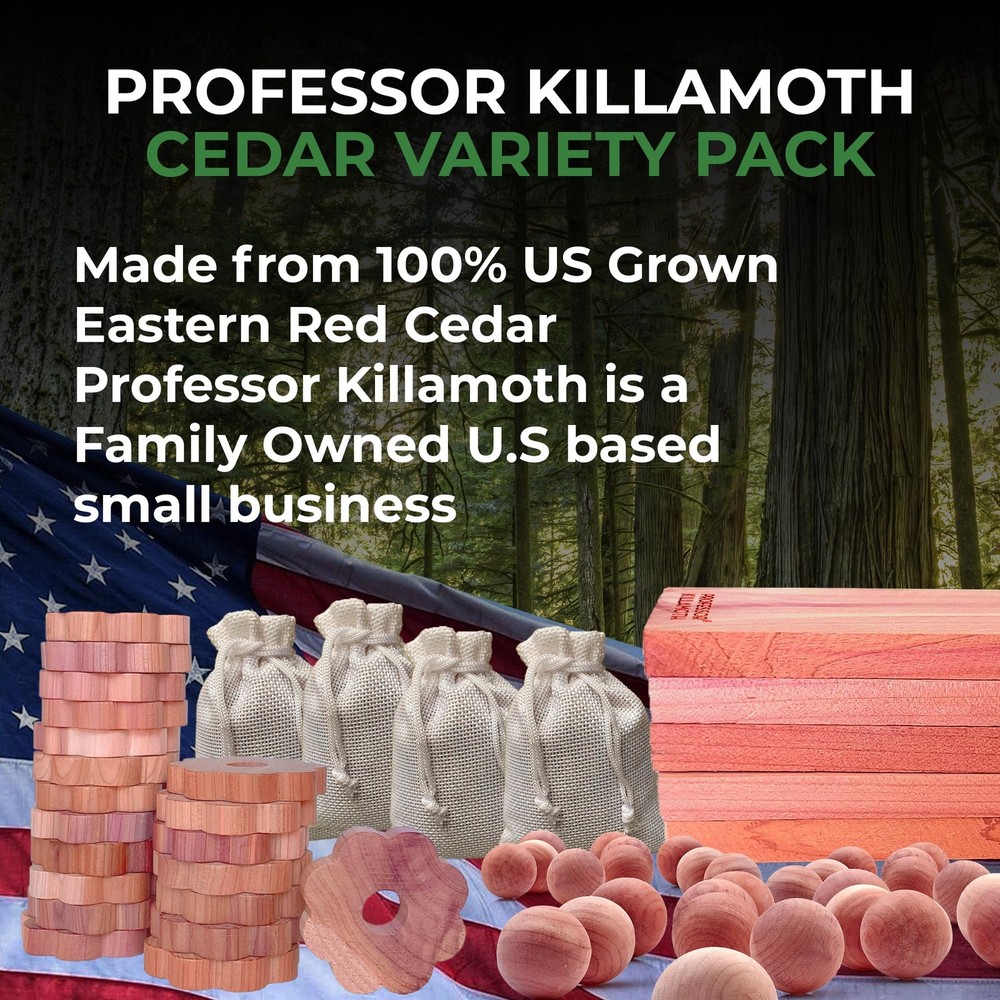 Professor Killamoth 61 Pack Cedar Blocks, 1 Count (Pack of 1), Natural