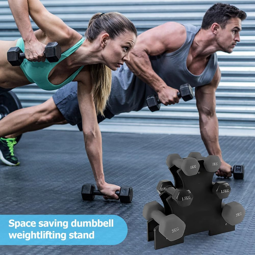Dumbbell Rack Stand Only, A-Frame Dumbbell Storage Rack with Handle, Tree Shape