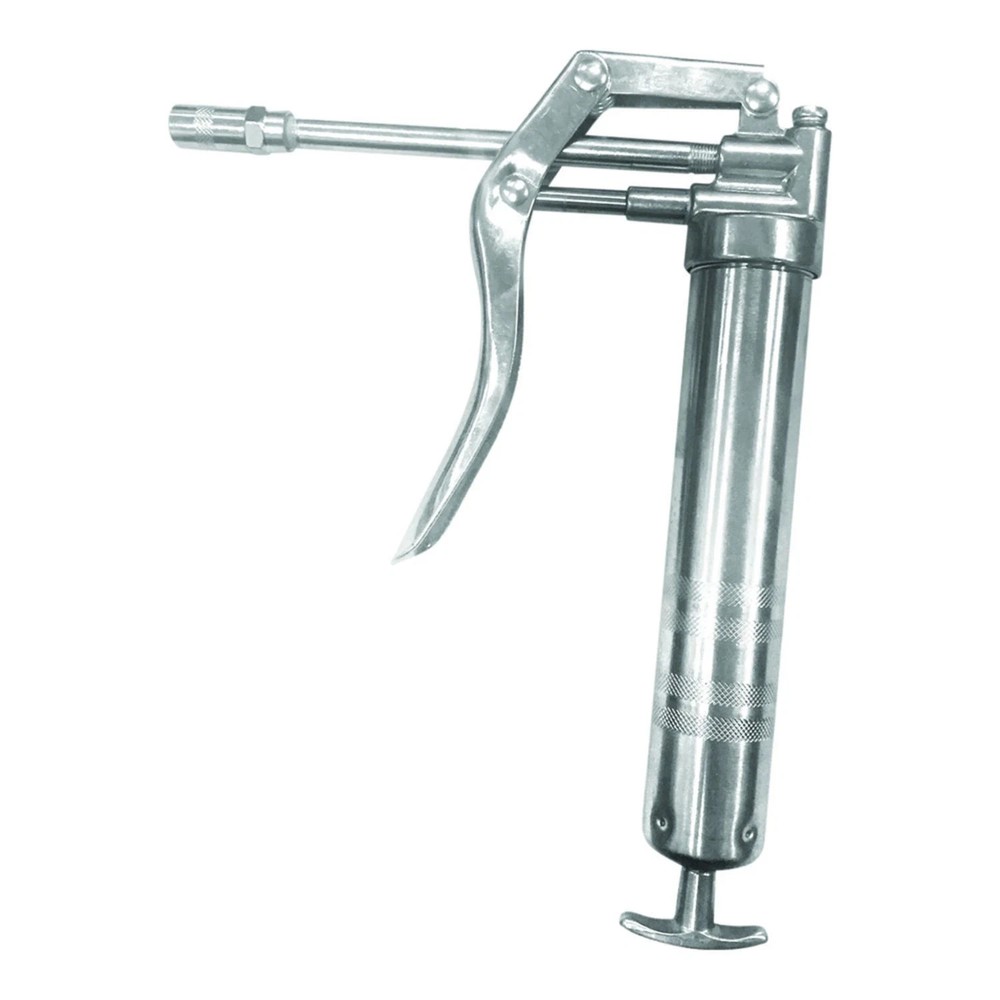 Mini Grease Gun: 5-1/2" Pipe & Coupler -Front/Top Pipe Placement Options- 30-100