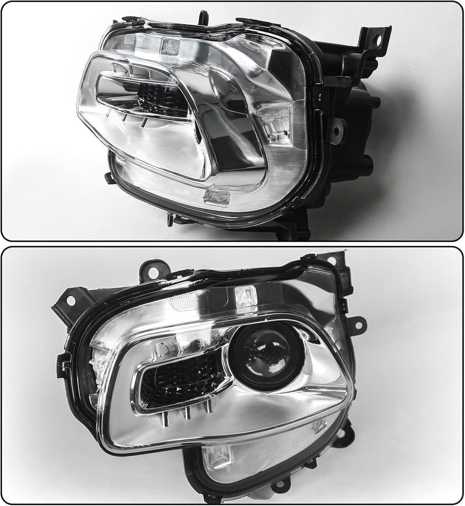 Left Headlight Assembly for Jeep Cherokee 2014-2018 [Only for Halogen Type] [Whi