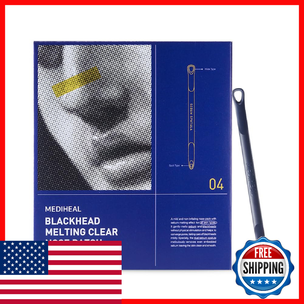 Mediheal Blackhead Melting Clear Nose Patch 4 Pack - 3 Step Pore Sheets