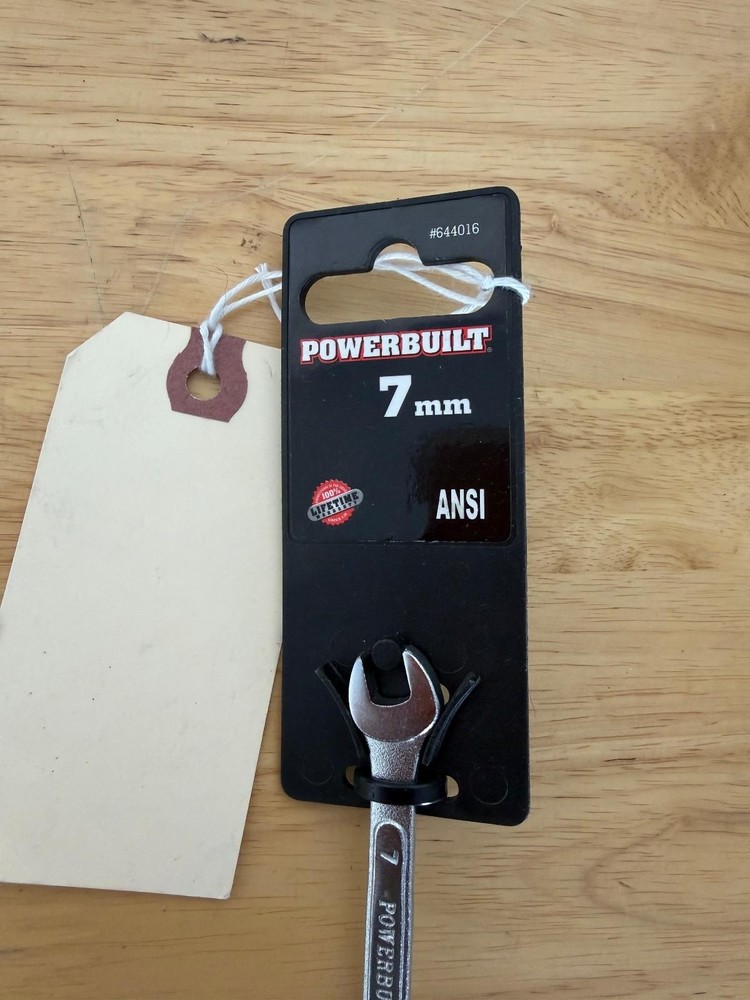 Powerbuilt 7mm Combination Wrench - New with Packaging
