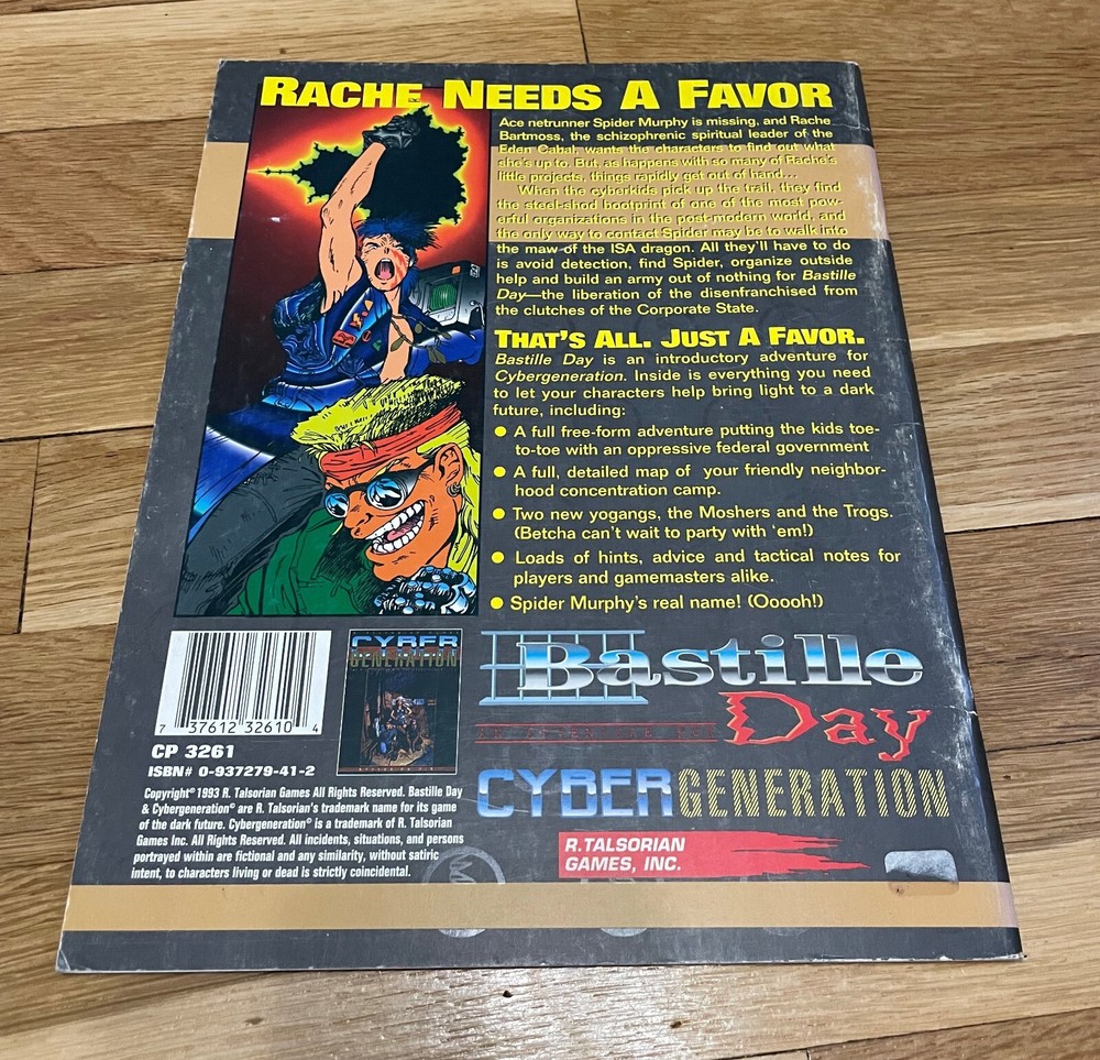 Cybergeneration Bastille Day R. Talsorian