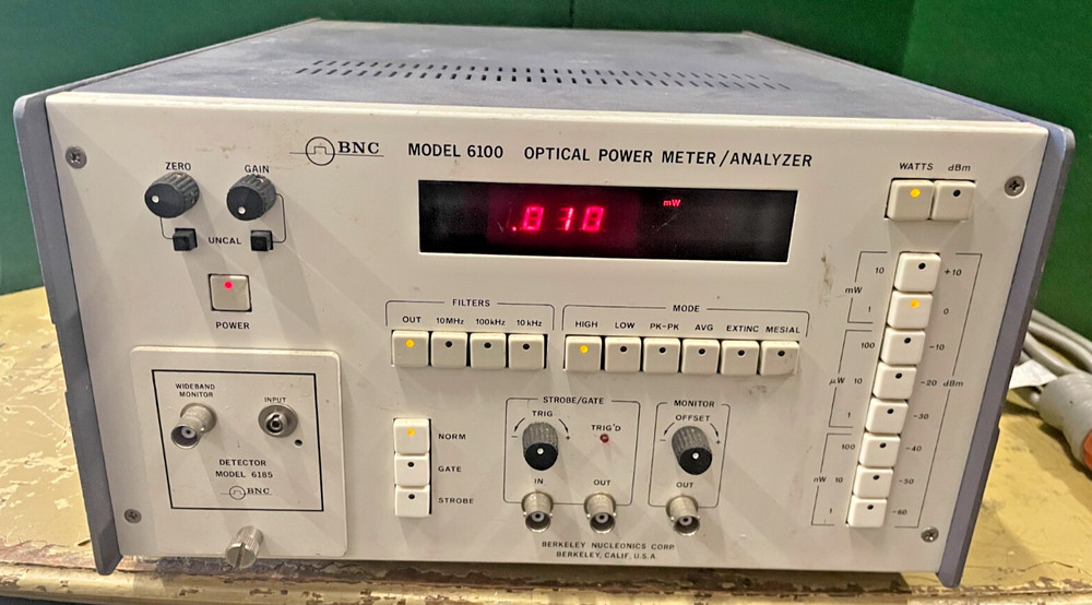 BNC Berkeley Nucleonics 6100 Optical Power Meter/Analyzer