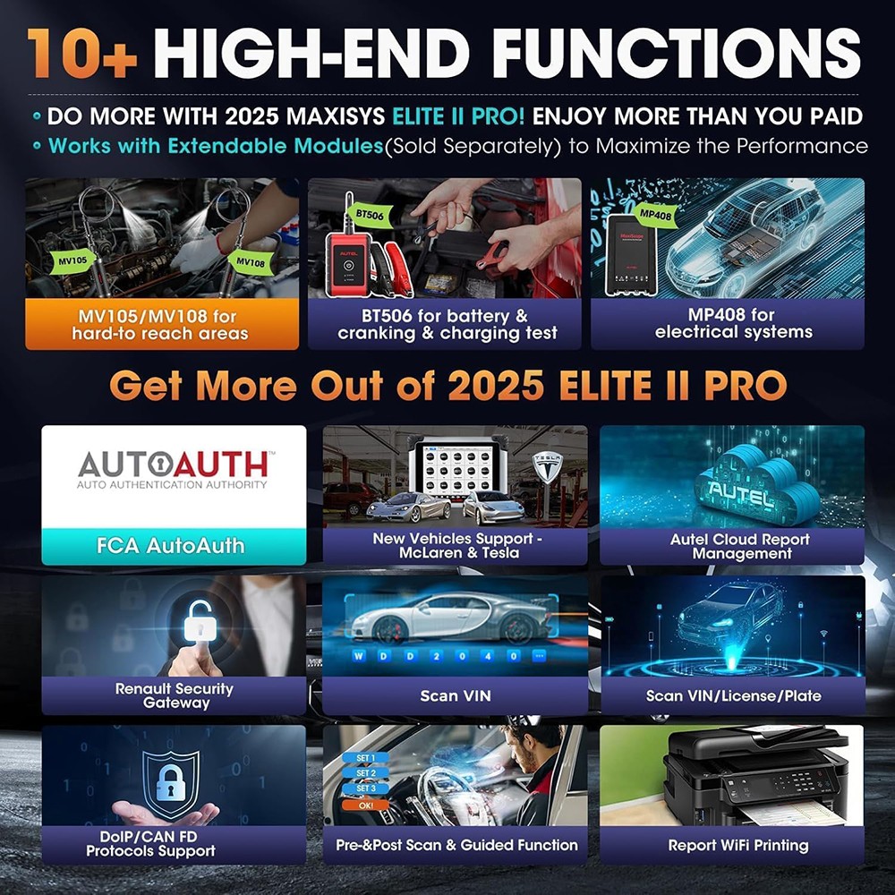 2026 Autel MaxiSys Elite II PRO ULTRA Scanner J2534 E.CU Programming Coding Tool