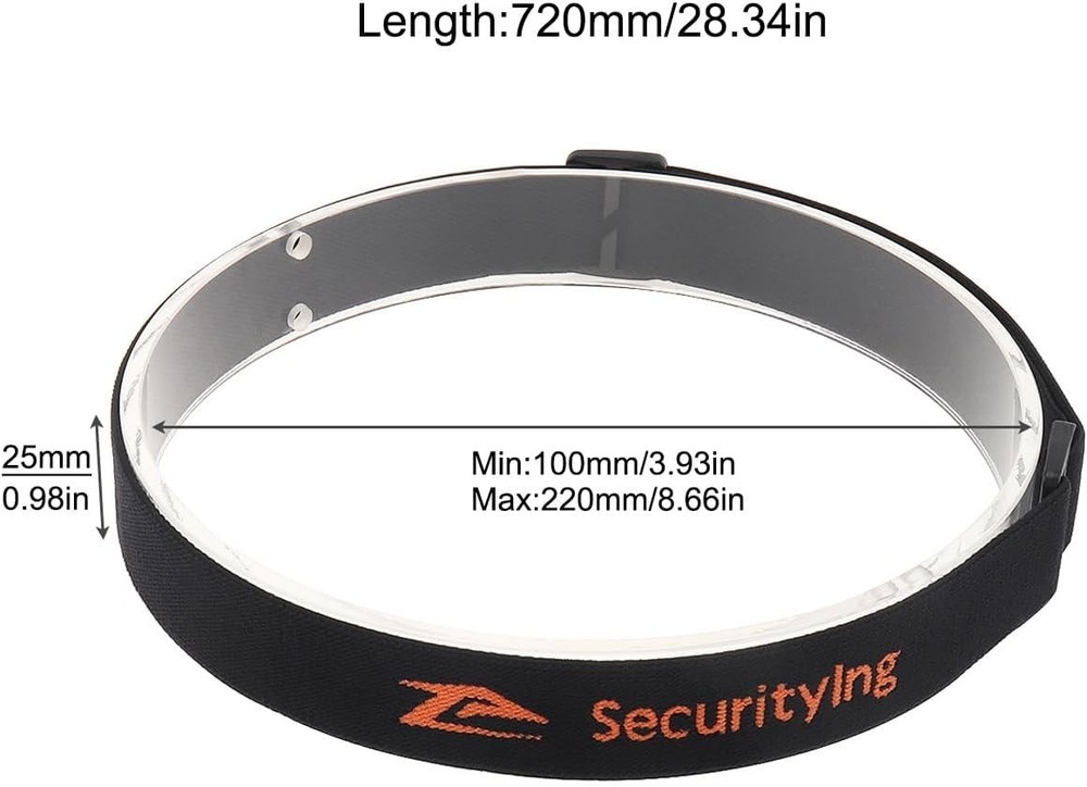 360° Adjustable Headlamp Strap with Comfortable Support for Night Adventures