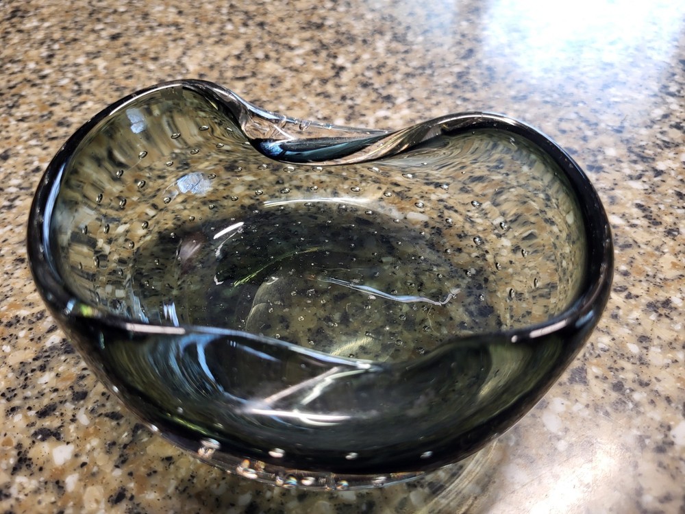 Vintage MCM Controlled Bubbles Ashtray