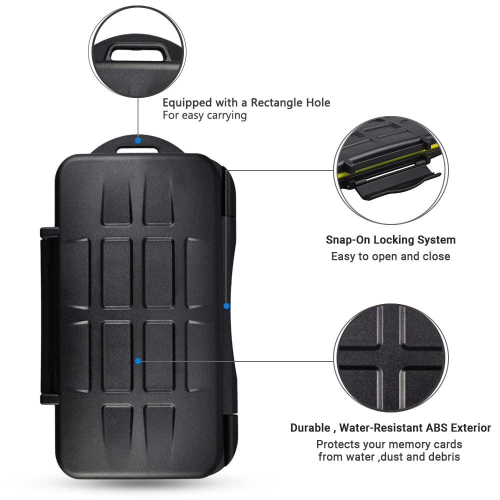 6-Slot CFexpress XQD Memory Card Case for Secure Storage and Easy Access