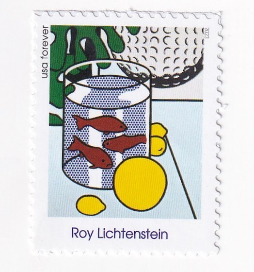 STAMP US SCOTT 5795 "Roy Lichtenstein-Goldfish" FOREVER 2023 MNH