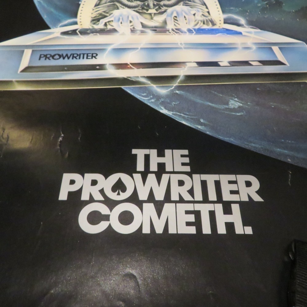 Rare Vintage The Prowriter Cometh 80's Computer Software 20" x 30" Poster