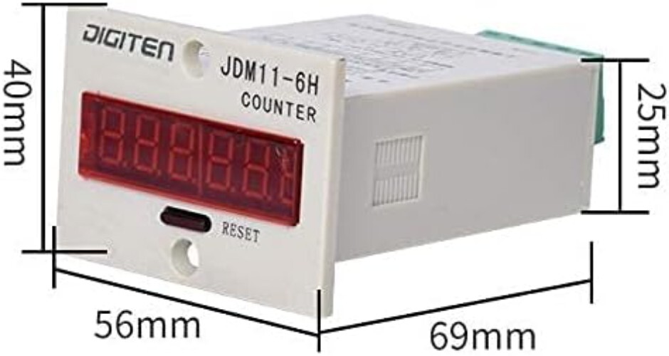 Accuracy First: Infrared LED Counter with Manual Reset & Wide Detection Range