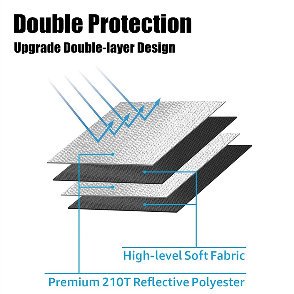 Windshield Sun Shade For Ford Escape 2020-2025 Foldable Blocks UV Rays Protector