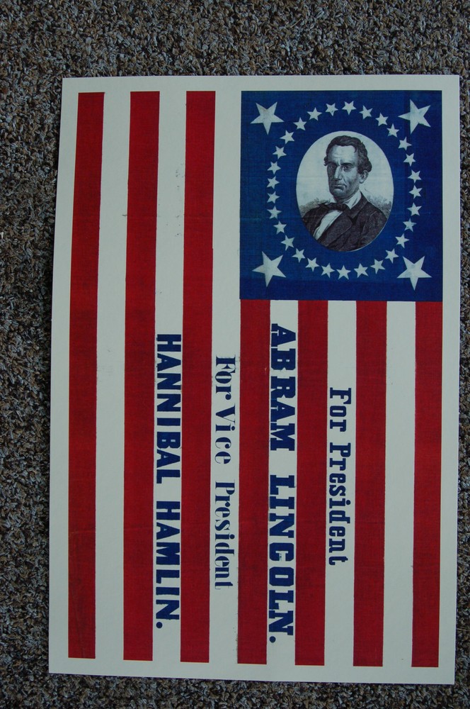 Abraham Lincoln #2 campaign poster 1860