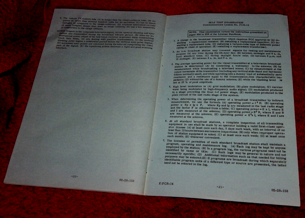 Vtg National Technical Schools Radiotelephone License Prep Study Guide