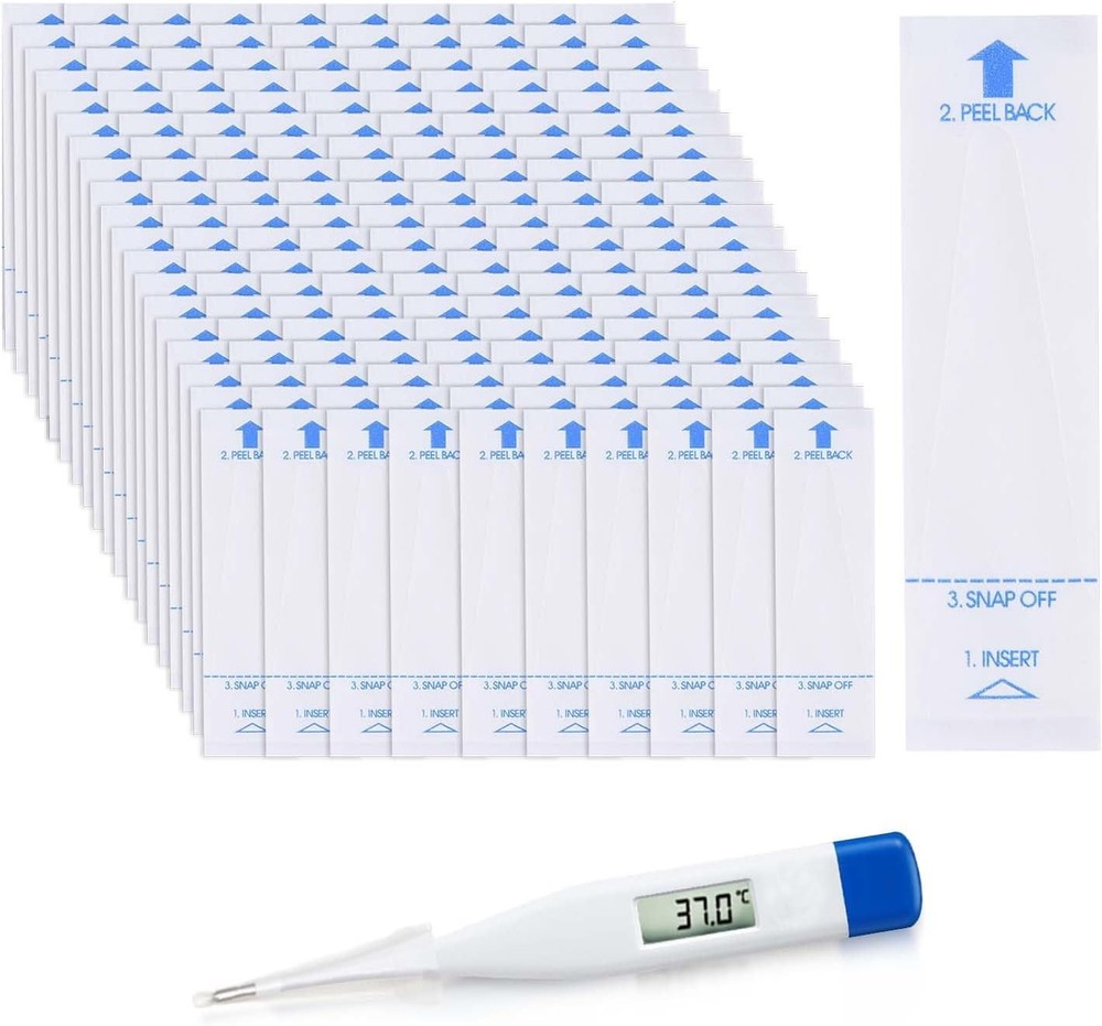 200 Pieces Disposable Digital Thermometer Probe Covers Clear