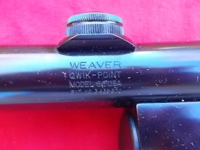 Weaver Quikpoint Model SL-1 Shotgun Red Dot Scope