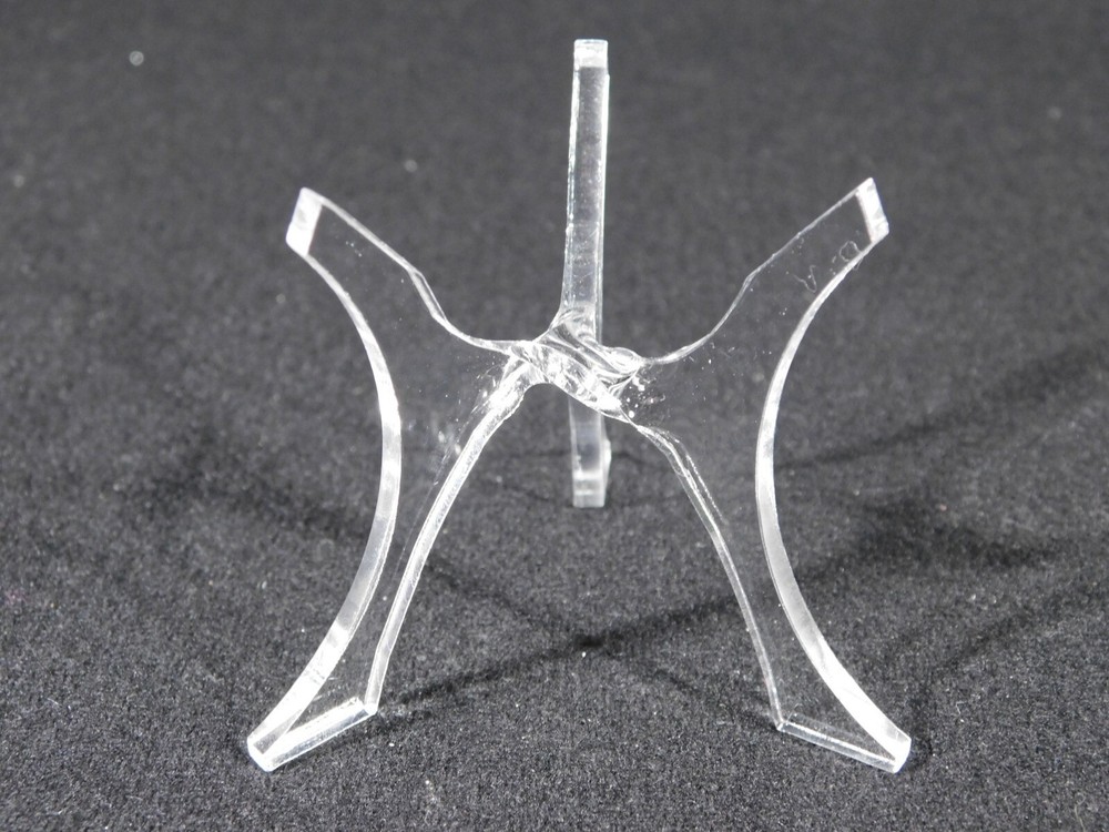 Sphere Display Stand Three Post Clear Lucite Medium Size