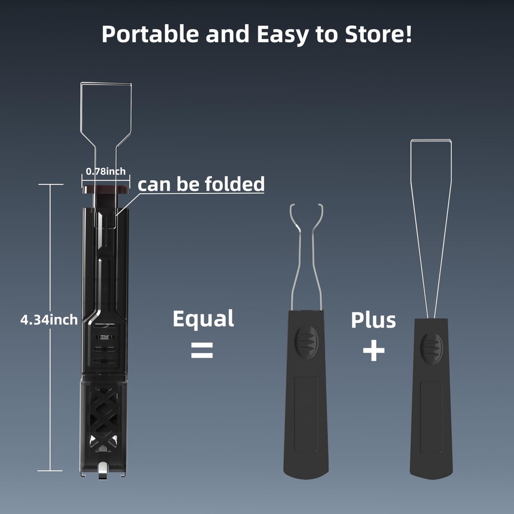 Translucent 2-in-1 Switch Puller Keycap Puller for Hot-Swappable Mechanical K...