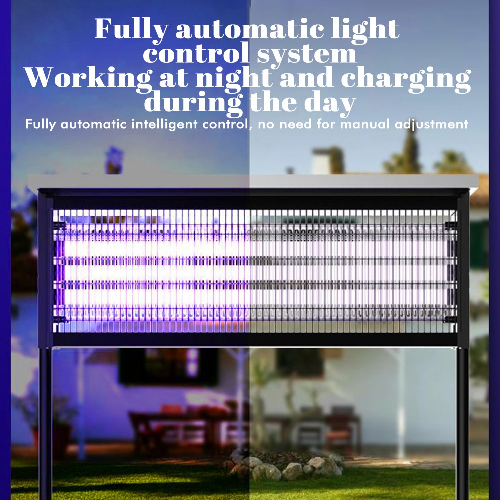 Solar Bug Zapper Indoor, Waterproof Mosquito Zapper Outdoor Solar Powered, 4500V