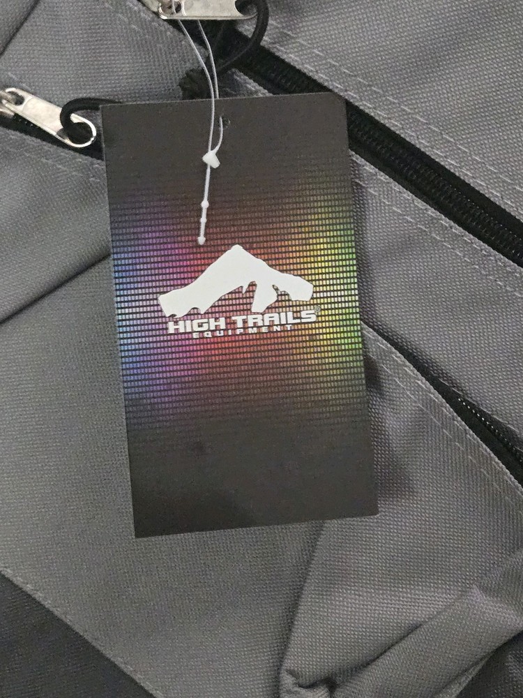 High Trails Equipment 15 inch Backpack Grey NWT
