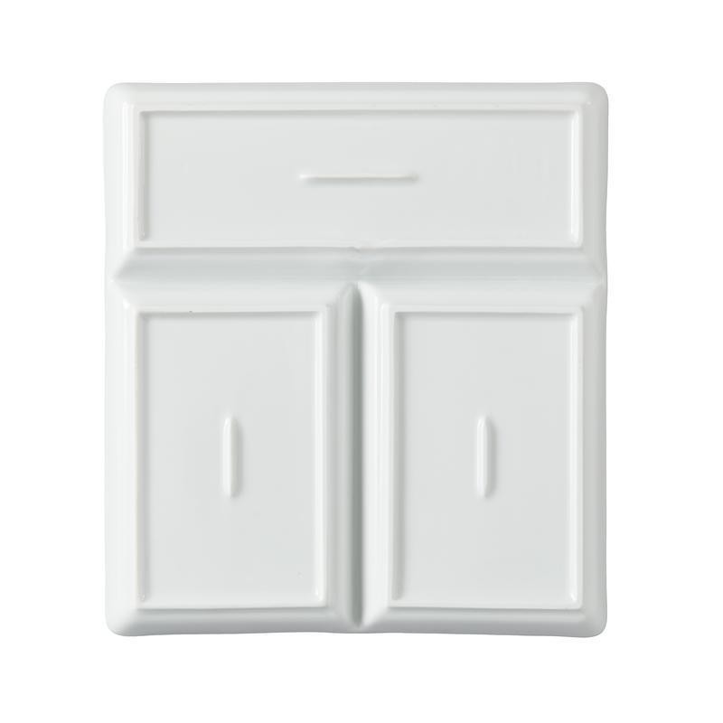 Porcelain Rectangular Divided Tray Microwave Dishwasher Oven Safe Elegant Design