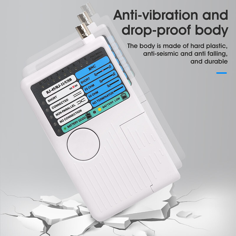 Remote RJ11 RJ45 USB BNC LAN Network Cable Tester for LAN Cable Tracker Detector