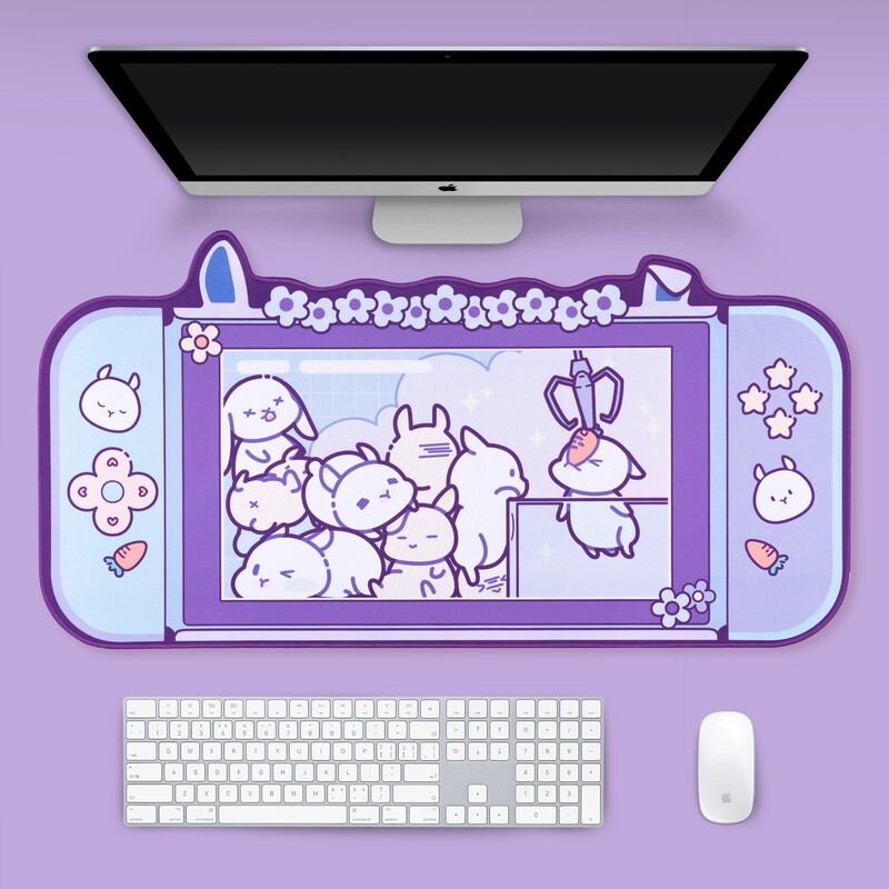 Mouse Pad & Wrist Rest Support Non-Slip Rubber Base Memory Foam Rest Kits