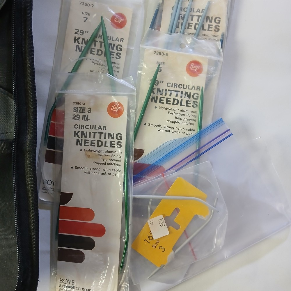 Mixed Lot Knitting Needles and case