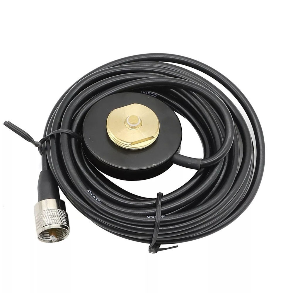 Convenient NMO Magnet Mount Base for UHF NMO Antennas 5M Cable Easy Setup